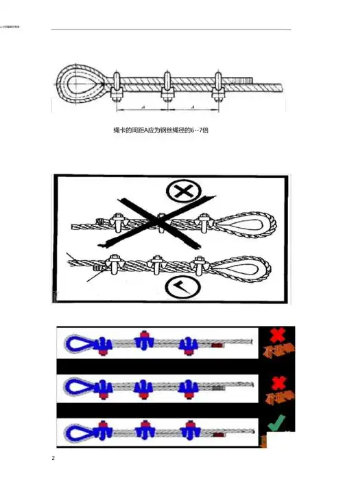 钢丝绳卡的安装标准