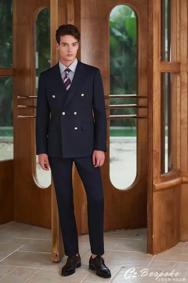 海口西装定制 布雷泽海军蓝.3837.