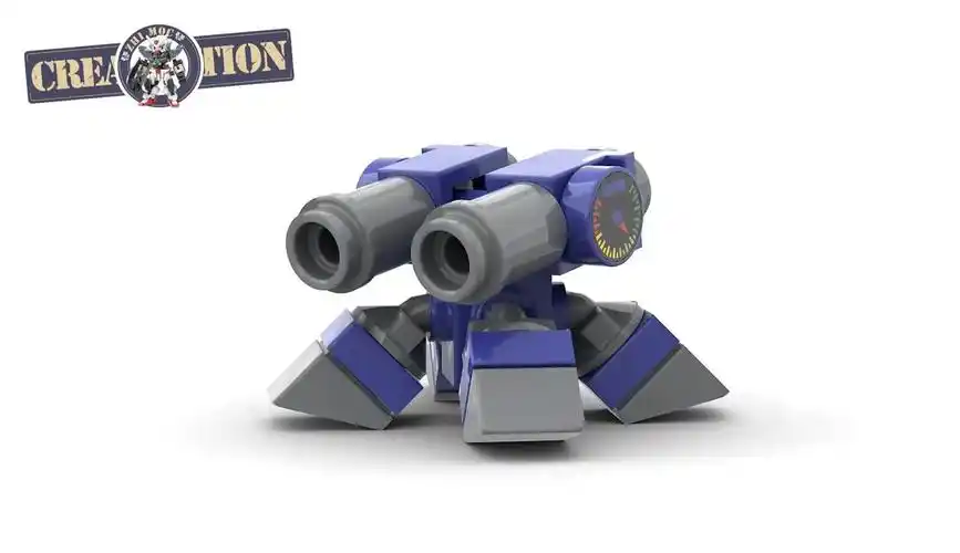 乐高积木moc迷你移动炮台变形机甲创意拼搭-儿童-动画片-完整版免费