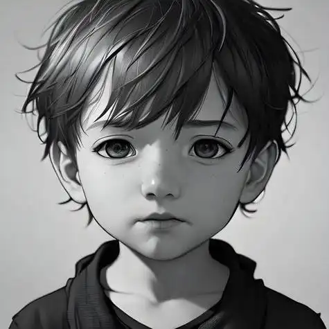 男童素描头像图片 男生头像图片大全 -【爱个性】