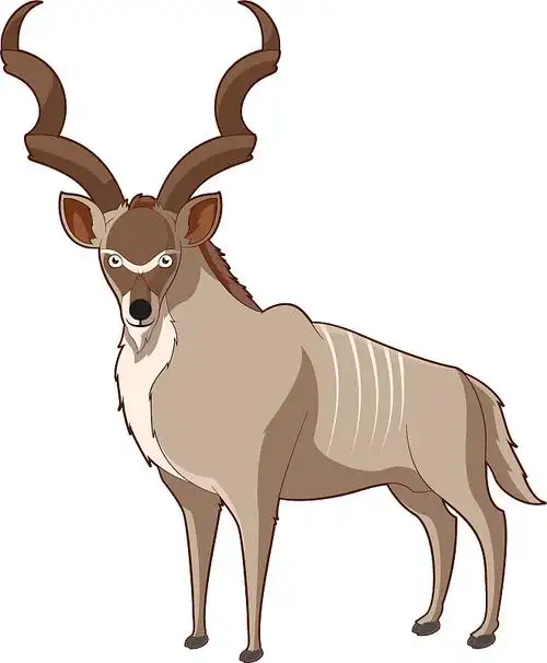 羚羊头大角兽图案