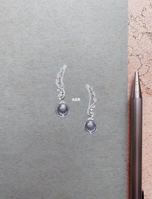 手绘向阳耳环ii