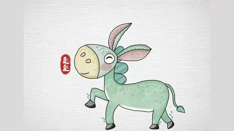 简笔画小毛驴