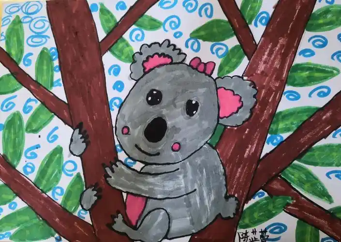 五级《可爱的树袋熊》模拟习作