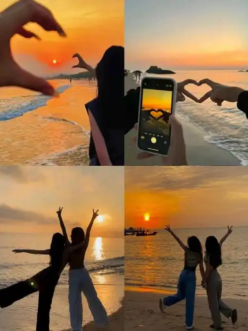 海边双人拍照姿势9915收藏去三亚嘎嘎拍92