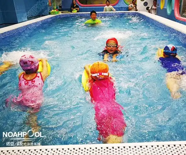 商家)组装儿童游泳池相比一体式儿童游泳池的安装优势就在于方便灵活