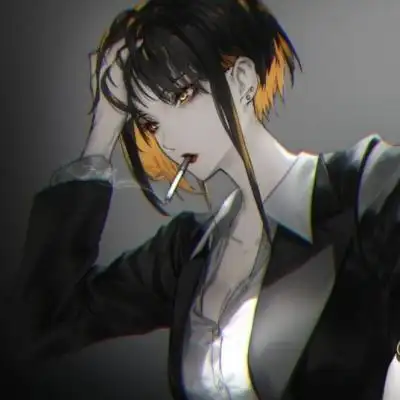 a千鹤/暗黑系女头/"武汉加油!中_女生头像_我要个性网