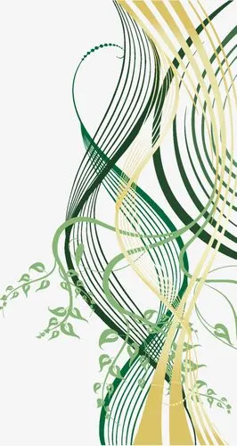 漂浮线条矢量图