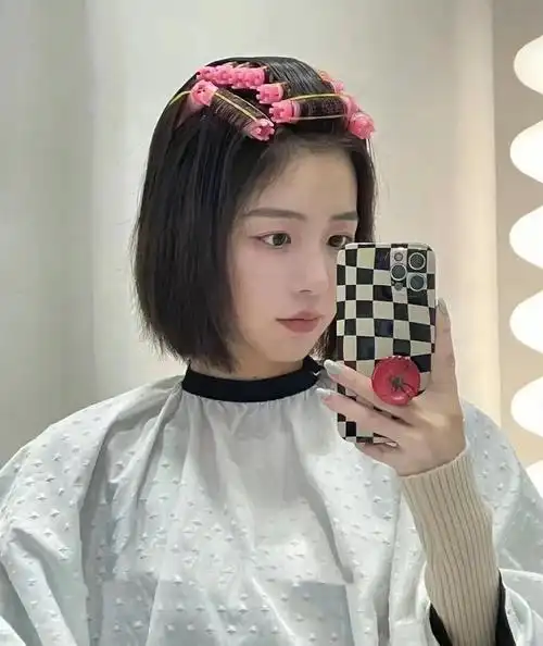 女发型摩根烫气垫烫拯救细软塌发型蓬松后气质明显提升气垫烫头发扁塌