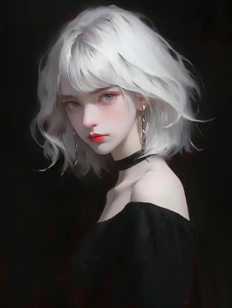 动漫头像和壁纸# 高冷气质银色系短发女生头像,大家有喜欢的吗?