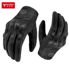 motowolf摩多狼摩托车骑行真皮手套秋冬骑车防风保暖机车骑行防摔可触