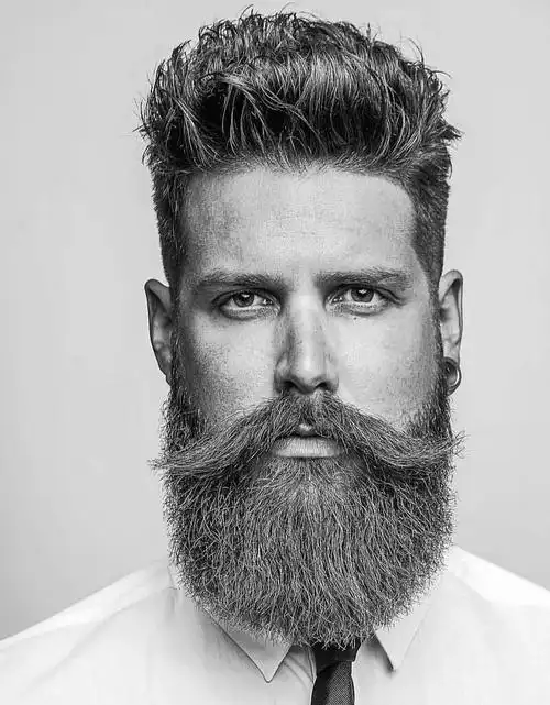 胡须造型,型男必备 - 绅士复古油头杰周 - 图虫