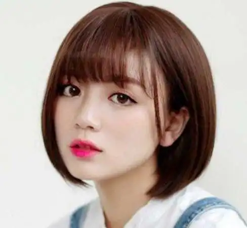 适合脸大女生的拉直短发造型