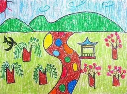 春天的一幅画怎么画春天的画面怎么画