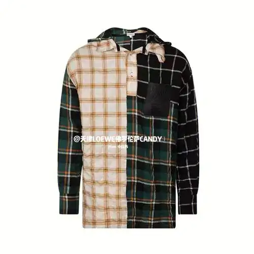 天津佛罗伦萨小镇loewe男士格子衬衫
