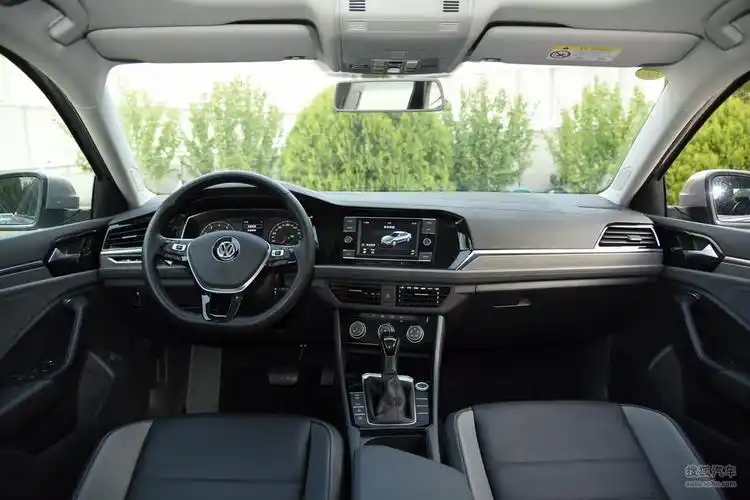 大众速腾高清图片】_2020款 200tsi dsg舒适型 国vi_黑色/灰色_内饰