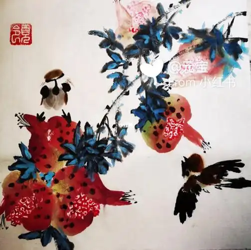 每日分享#寻找小红书绘画大神  #国画花鸟写意  #写意国画  #秋