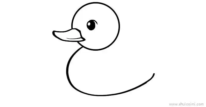 鸭儿童画怎么画鸭简笔画步骤
