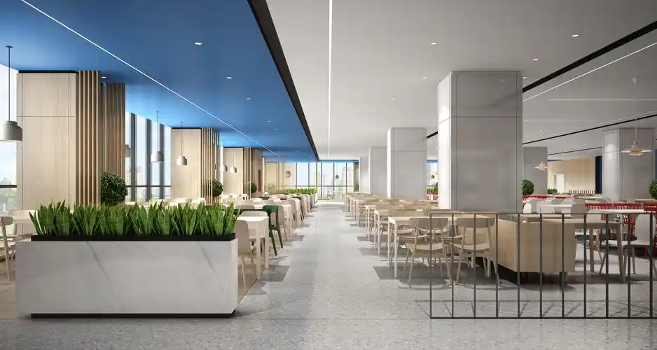 月泉晓彻|天津爱旭太阳能"月牙泉"员工餐厅设计