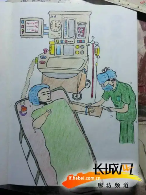 霸州美女护士手绘萌版漫画讲述"神秘手术室"