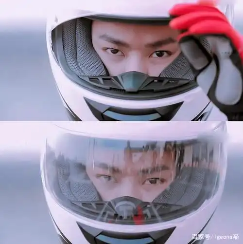 王一博 摩托车头盔=快乐,85号的正能量,活出最真实的自己最美妙