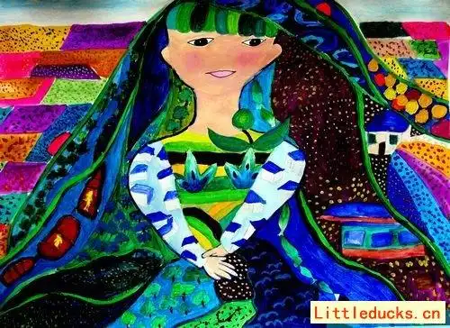 我的梦,,水粉画_小鸭子儿童乐园