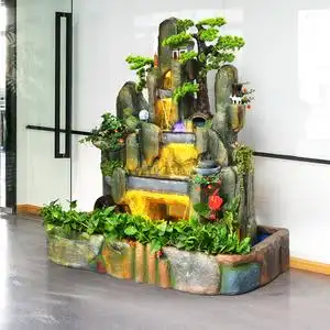 小q6823淘宝室内假山喷泉家庭流水景观家用加湿器养鱼缸小型山水