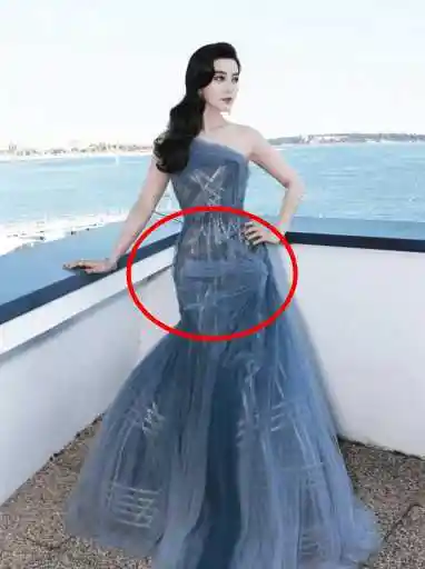 范冰冰穿紫色礼服 网友: 没穿三角裤, 屁股都看得一清二楚!