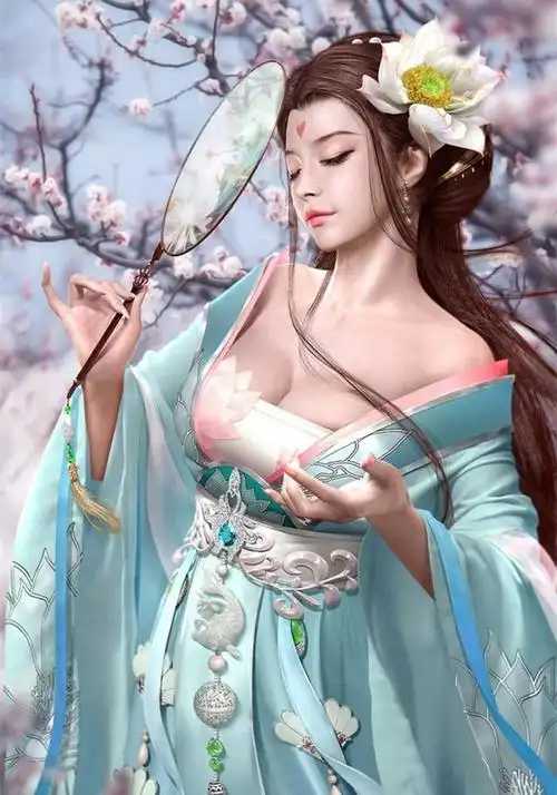 古风美人cg系列精美插画图集!妖姬脸似花含露,玉树流光照后庭