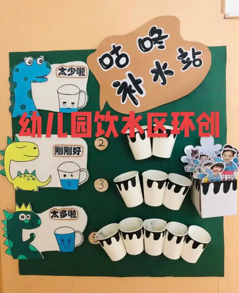 幼儿园环创 #热门 #幼儿园 #饮水区环创 幼儿园饮水区环 - 抖音