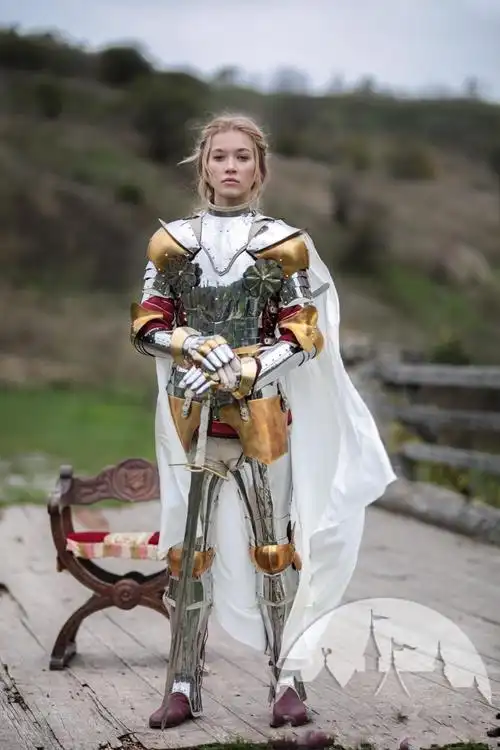 natural 手作cosplay聚会银色黑色天然皮革铠甲盔甲063860销量 0