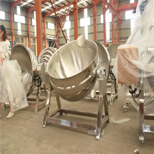 蒸汽式夹层锅商用蒸煮锅价格 不锈钢蒸汽锅酒店