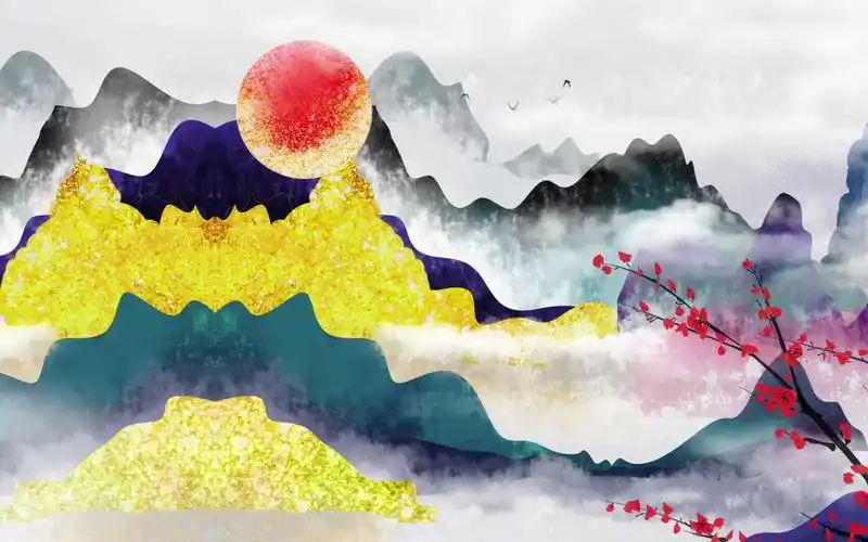 4k中国风水墨古典背景视频_哔哩哔哩_bilibili