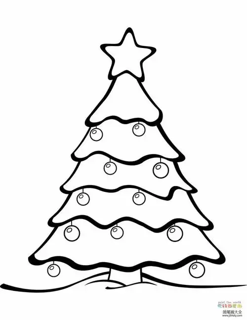 圣诞树简笔画(笔画圣诞简树图片大全) – 秋收录生活百科