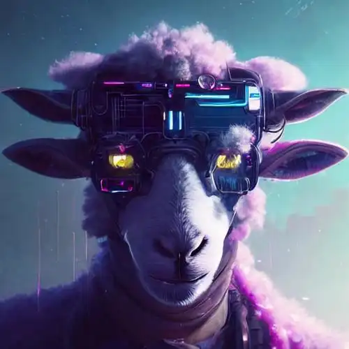 赛博朋克公羊头像