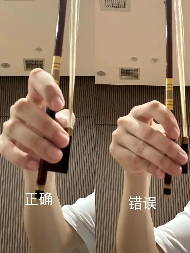 分享一下小提琴的持弓手型,加油好好练琴哦🤗 #小提琴 #今 - 抖音