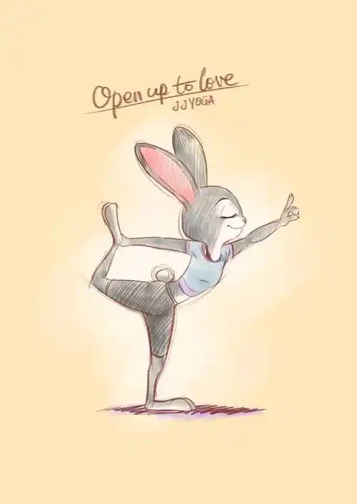 下面再分享几组疯狂动物城里,主配角们日常练瑜伽的照片,话不多说萌萌