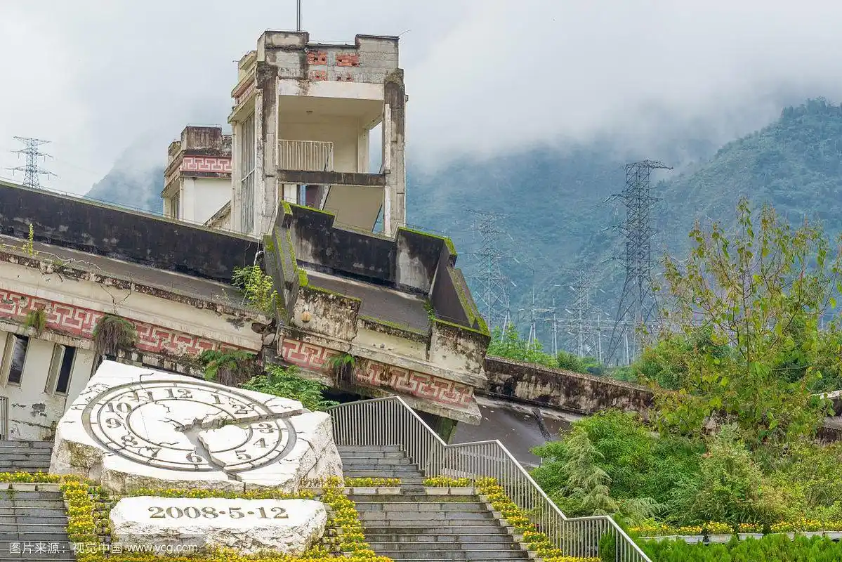 四川汶川512地震遗址-映秀镇漩口中学