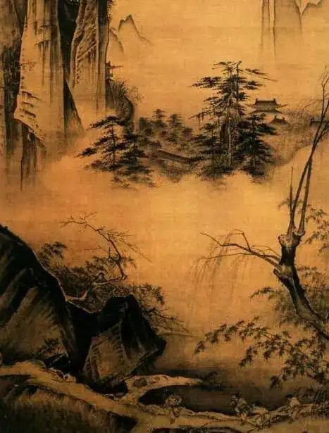 中国南宋 马远《踏歌图》局部 北京故宫博物院藏