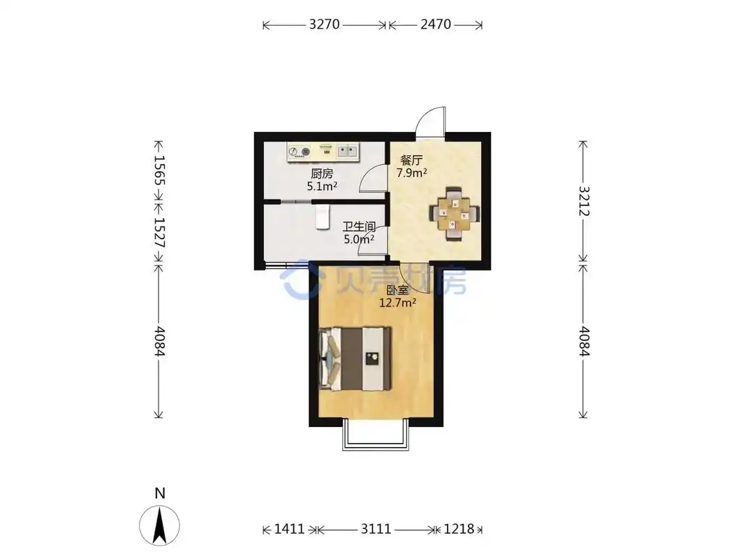 小店区首开国风上观 小户型 采光好 一室一厅 43.36平米 - 抖音