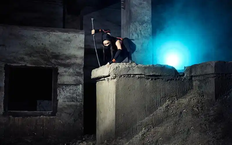 蒙面女郎非主流写真图片大全蒙面女郎个性写真非主流美女黑衣美女大眼