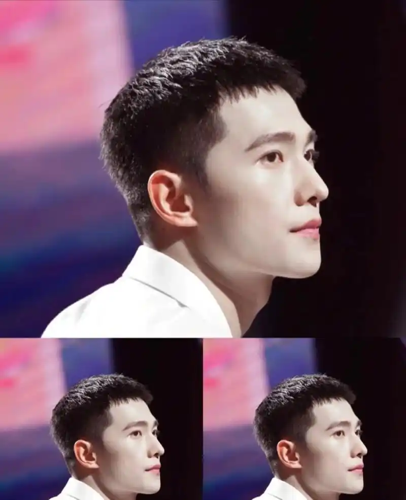 杨洋的寸头干净阳光利落,衬得整个五官轮廓更加分明!