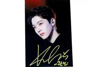 wanna one 赖冠霖 亲笔签名照片 6寸宣传照 2019.4.11 08