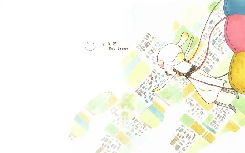 > 精美的手绘卡通个性人物插画桌面壁纸高清(1920×1200)