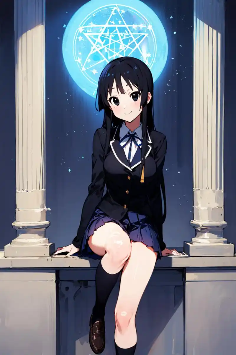 秋山澪-轻音少女,高冷!#二次元# #动漫头像和壁纸# #动漫推荐