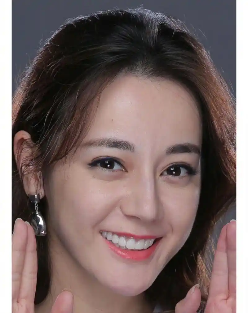 迪丽热巴未修原档生图,前后对比![大哈]