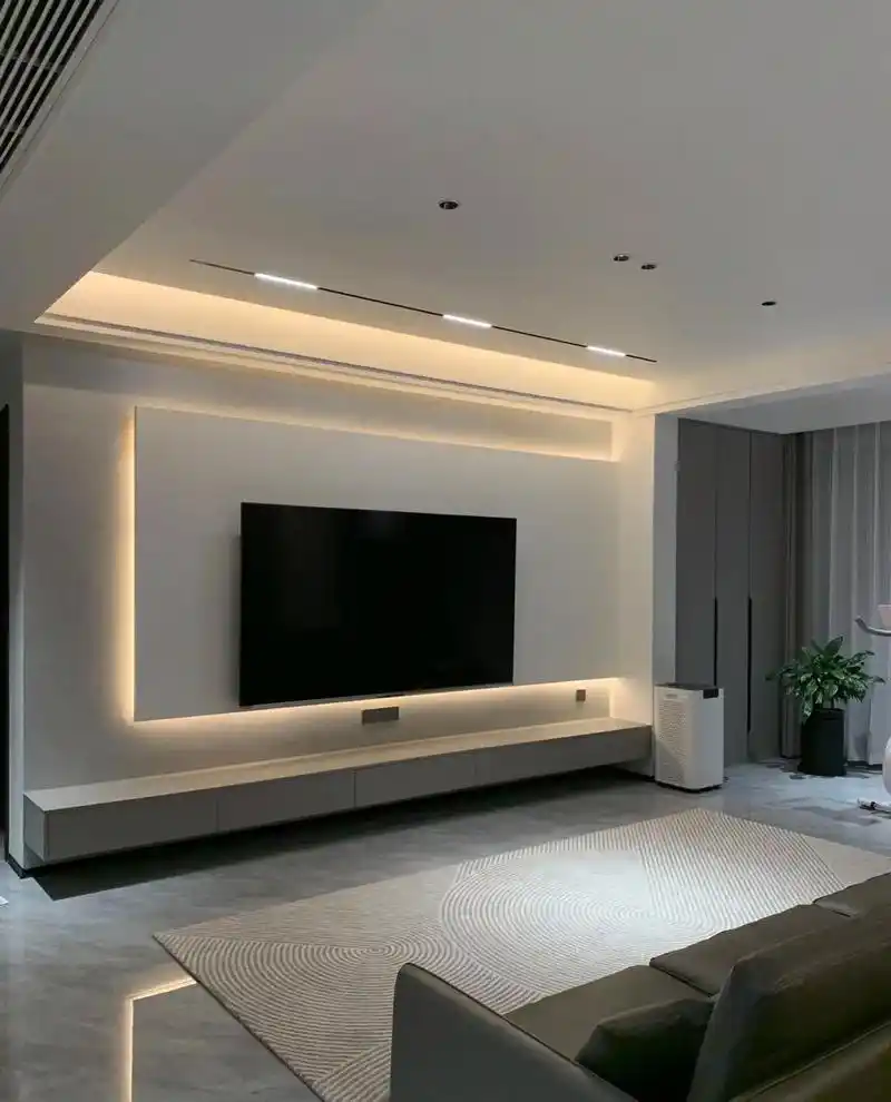 这一次,喜欢跟合适撞了个满怀 76086402·#电视背景墙#客厅