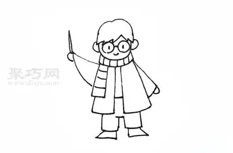 哈利波特怎么画哈利波特简笔画步骤