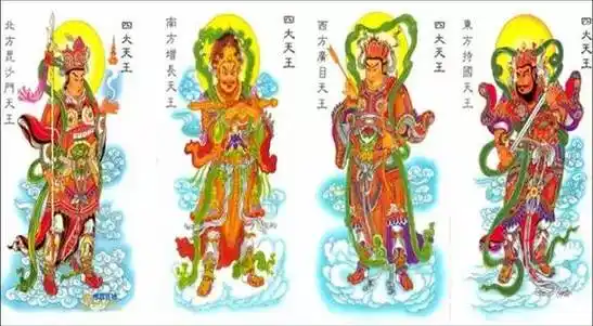 佛教中有四大天王各有二十八部众鬼神将帅的说法,他统帅二十八部众
