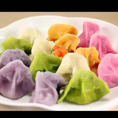 七彩果蔬水饺培训